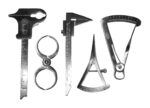 5 x Messzirkelset -  Tasterzirkel Castroviejo Messlehre Zahnmedizin