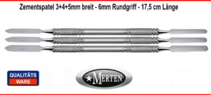 Mischspatel  Zementspatel Anmischspatel   4+5+6 mm Zahnmedizin Künstlerspatel