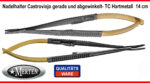 Nadelhalter  Castroviejo Mikro gerade und gebogen - TC Hartmetall  14 cm Länge