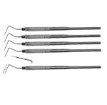 5 x Parodontometer - Sonde   WHO 11 - 3-6-9-12 mm  mit Kugel