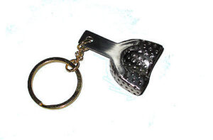 Schlüsselanhänger perforiert  -  Zahnarzt  Abdrucklöffel Zahnarzthelferin ZMF