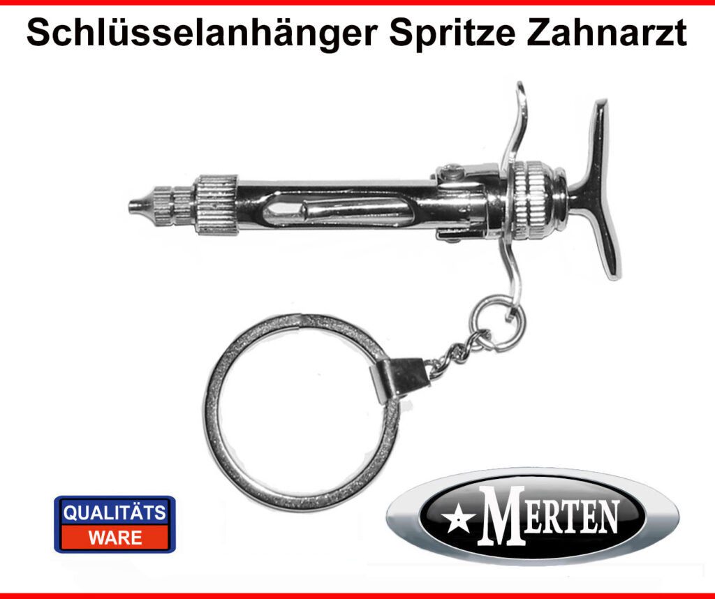 Schlüsselanhänger Spritze -  Zahnarzt  Injektionsspritze -Zahnarzthelferin
