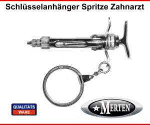 Schlüsselanhänger Spritze -  Zahnarzt  Injektionsspritze -Zahnarzthelferin