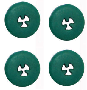 4 Silikon-Einsätze grün - Halterungen für Bohrer-Tray  - Tray - Bohrerständer